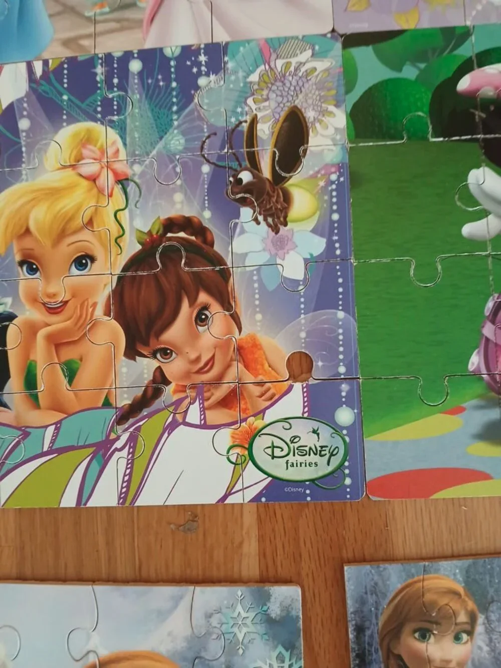 Disney Frozen + Mickey Mouse + Princess puzzles